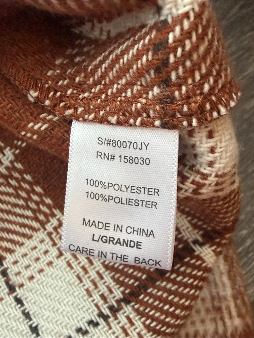 Love Tree Flannel Cropped Shacket